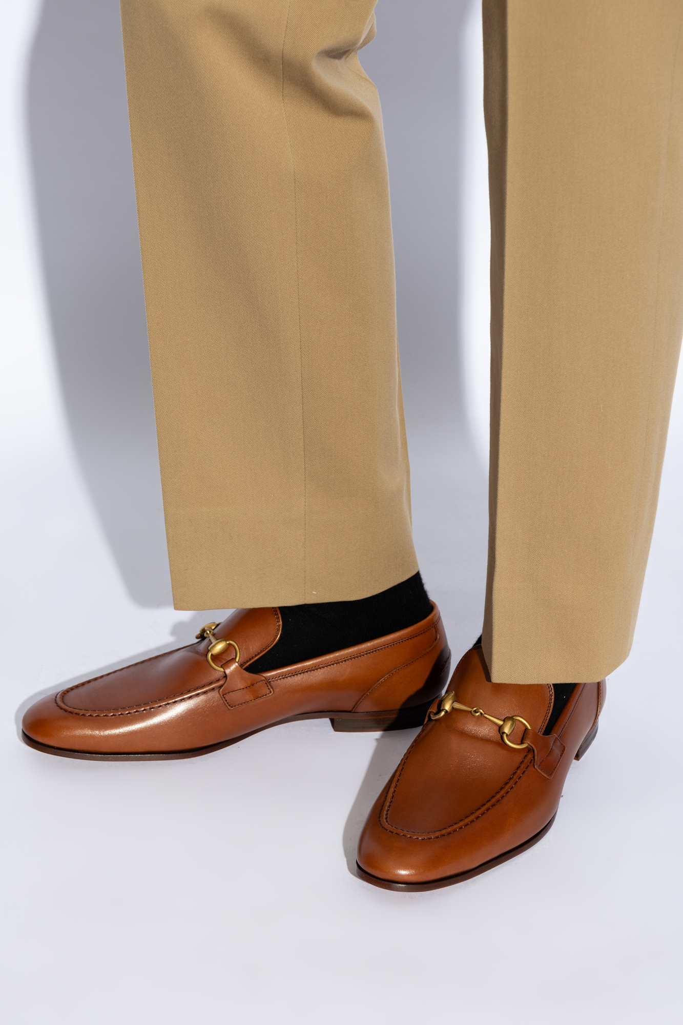 Gucci brown formal shoes deals